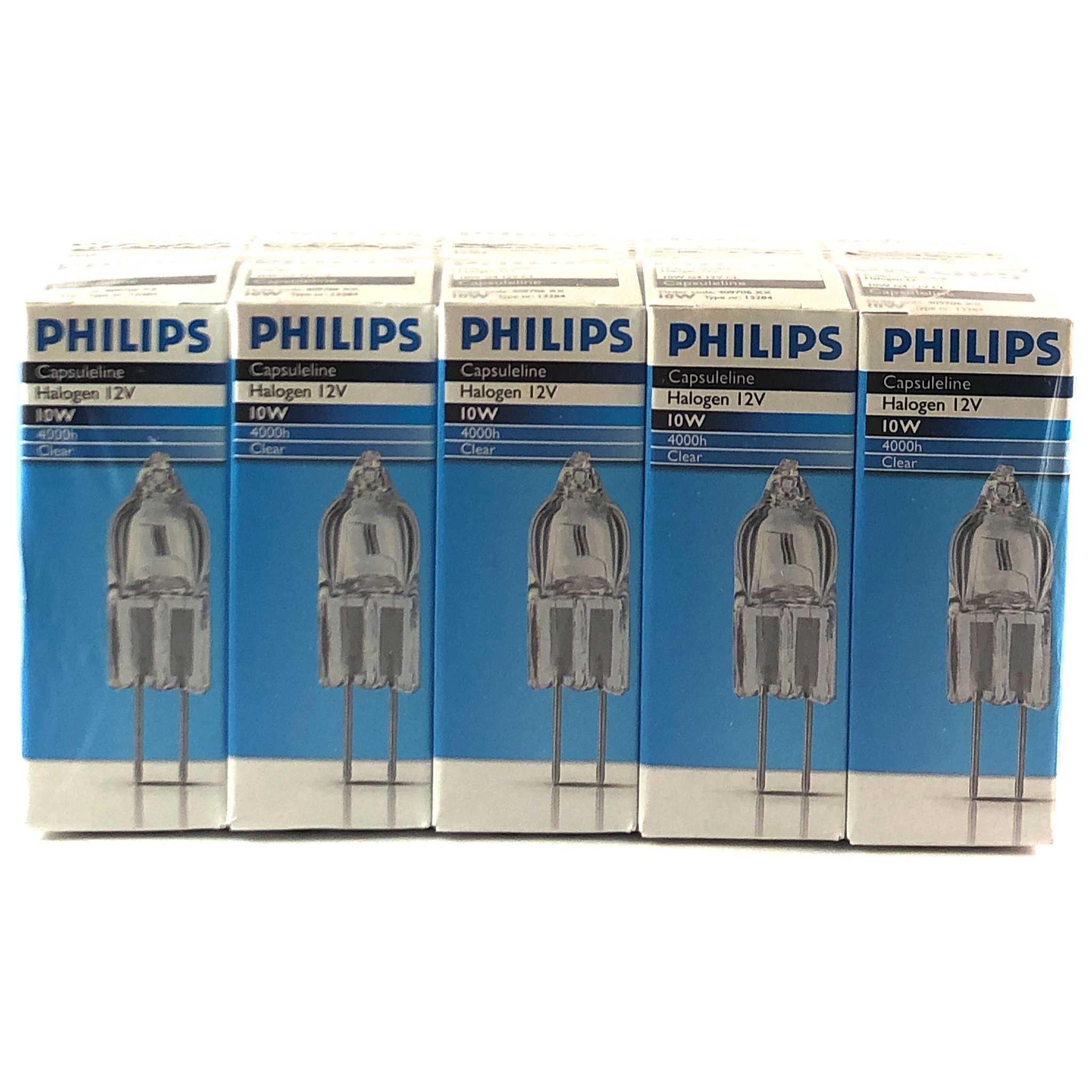 Philips Halogeen Burner 12V 10W G4 Helder Voordeelset 5-stuks