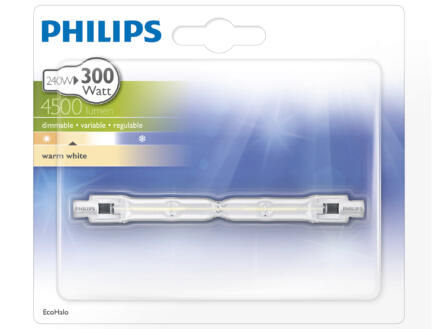 Philips Plusline Tweekneeps R7S Halogeen Buis 230V 240W 118mm